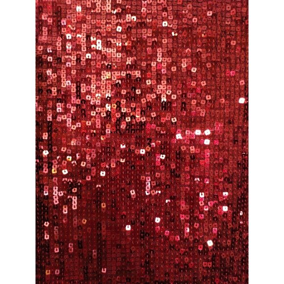 Cable & Gauge Women's Red Sequin Short Sleeve Top, Small. NWT. Made in China. - Picture 4 of 10